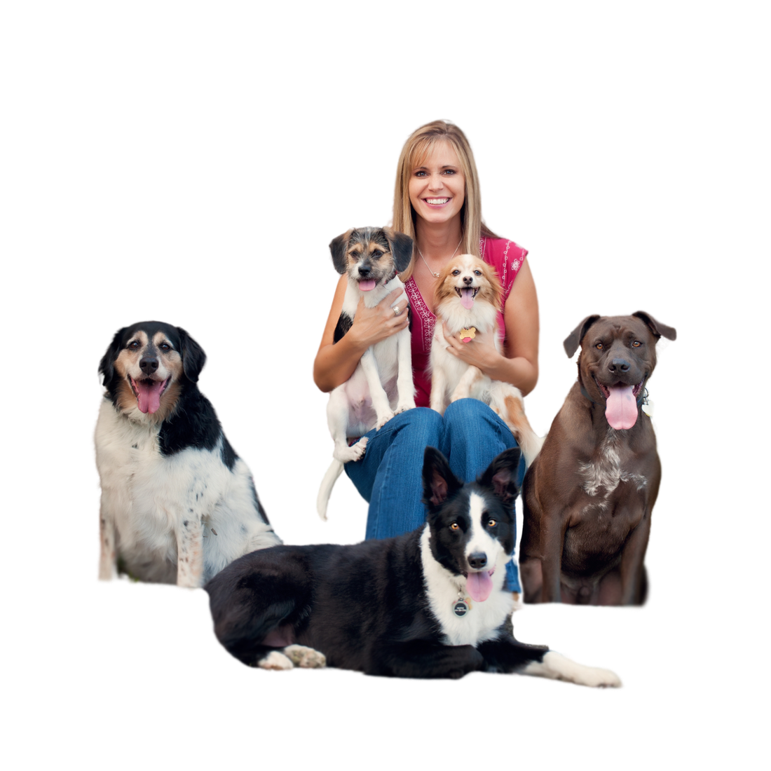 Angie Winters with dogs